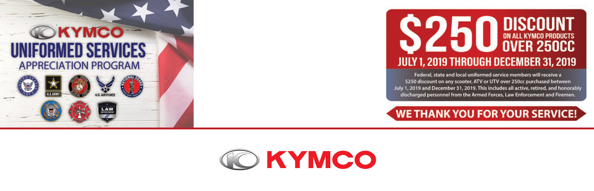 KYMCO: Uniformed Services Appreciation Program